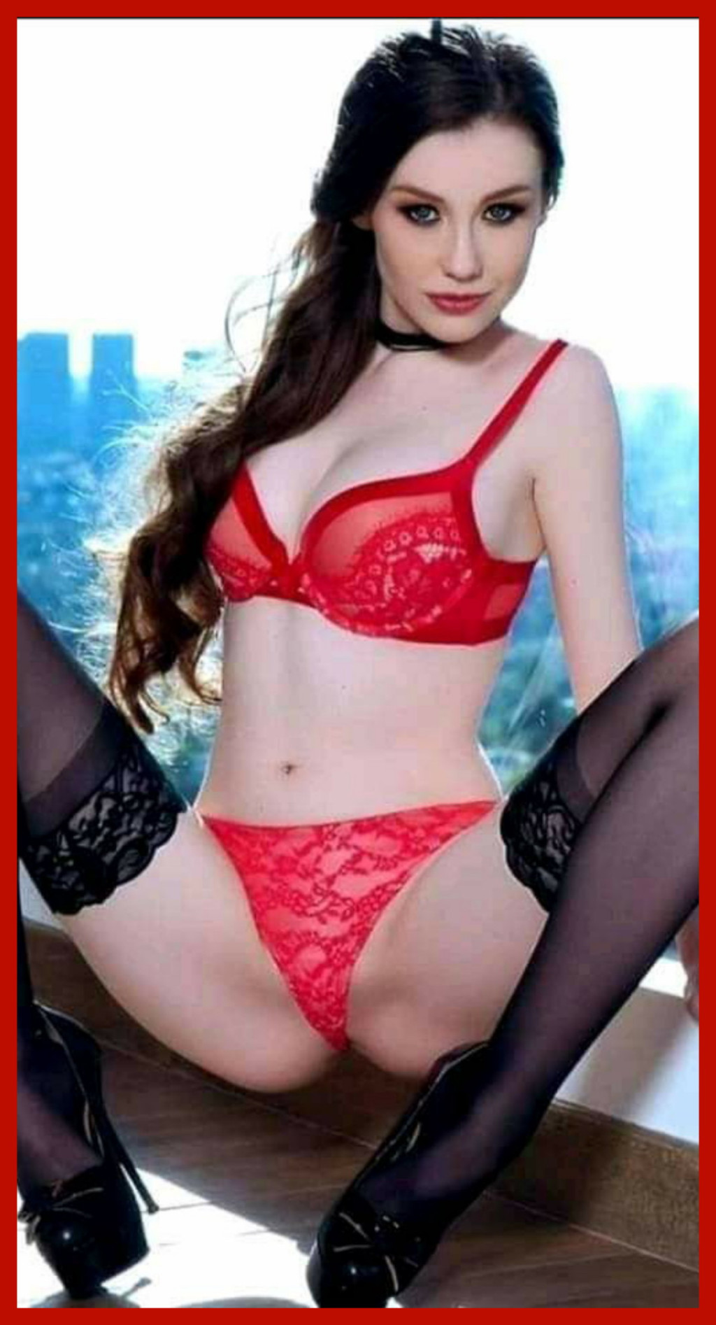 BABES IN BLACK & RED